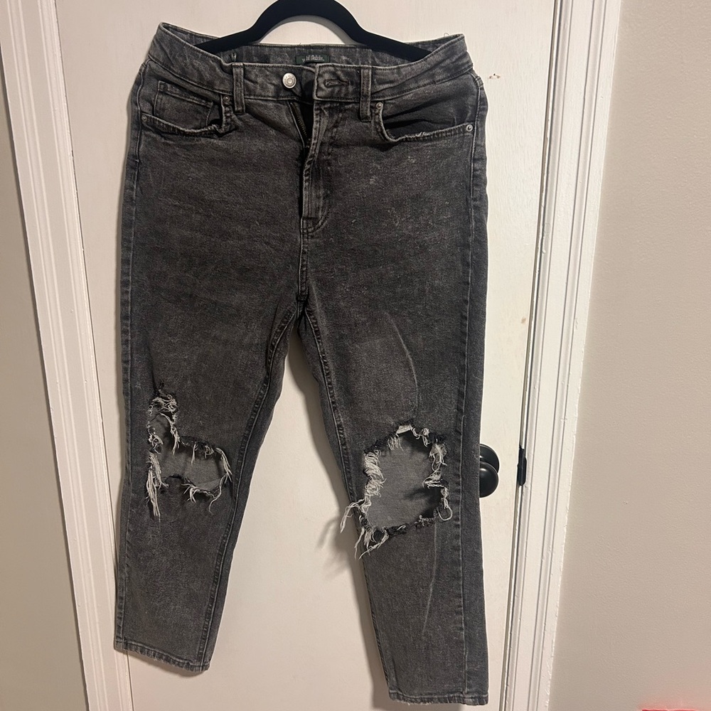 Wild Fable Distressed Black Ankle Jeans